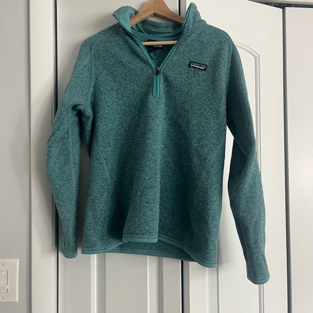 Patagonia Women's Teal Cowl Neck Sweater